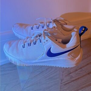 Nike Zoom HyperAce white and blue volleyball shoes!!